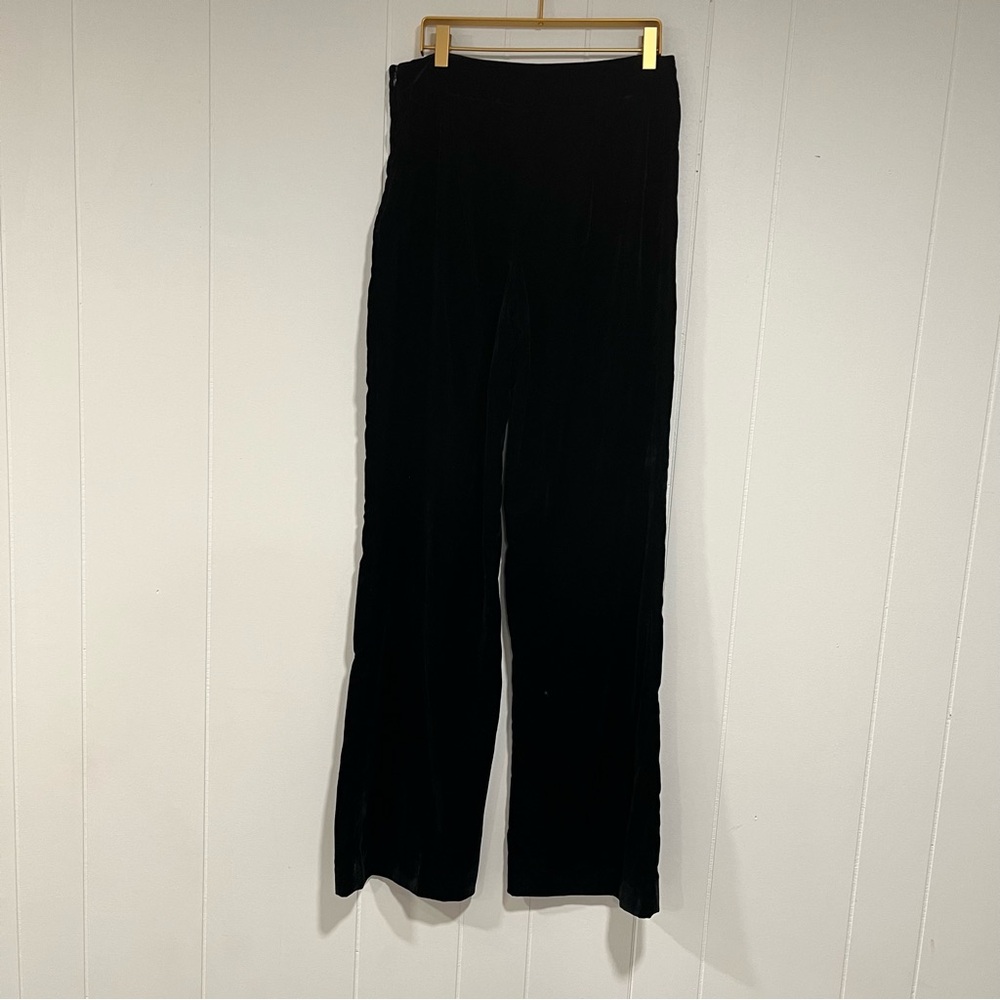 ZARA Pants women black High Waist Straight Leg sz S Whimsgoth Dark Romance